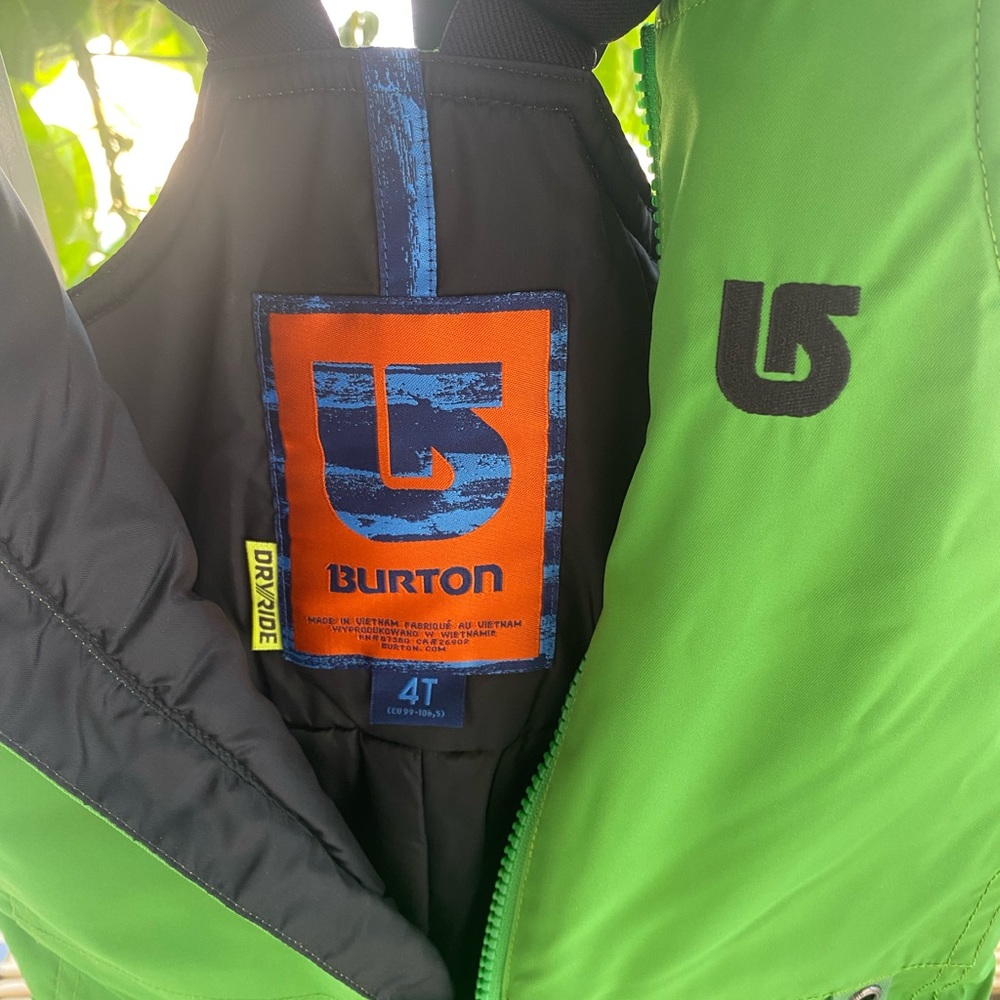 Burton dry ride Snow Bibs 4t